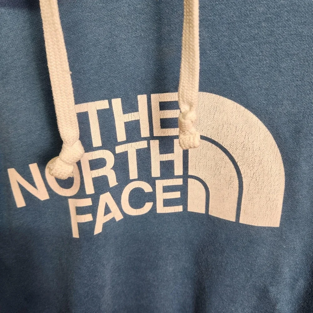 North Face‎ Hoodie Mens Extra Large Blue Pullover Hooded Sweatshirt Logo Graphic
